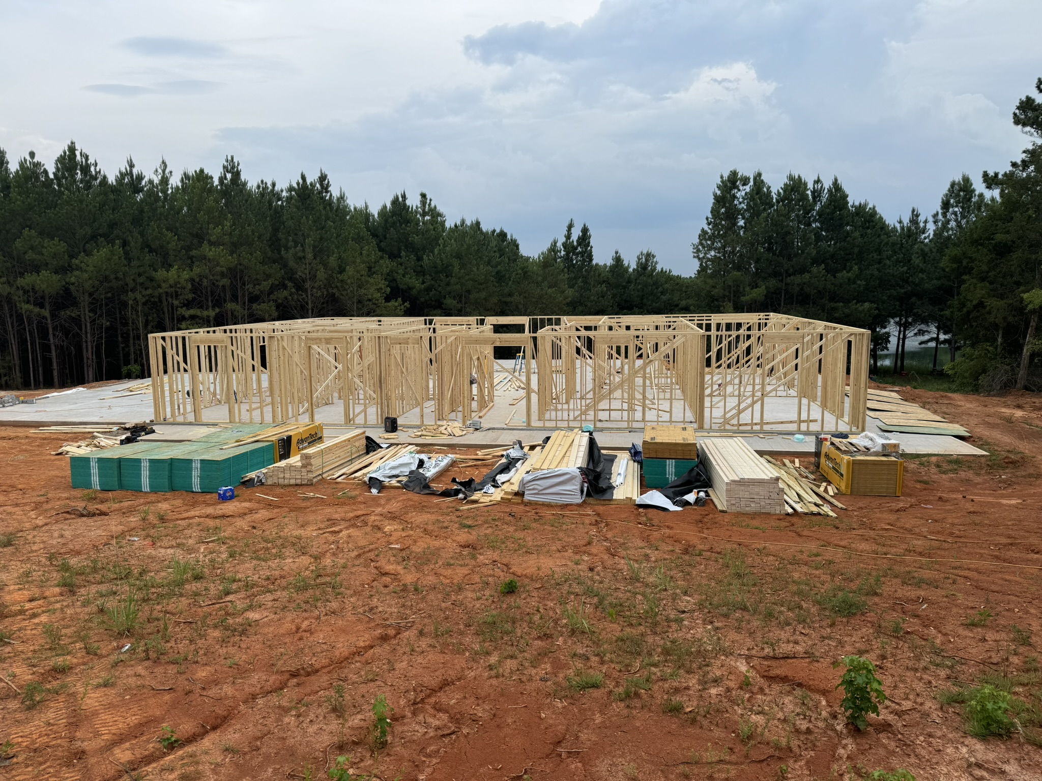 Custom Home Framing Progress
