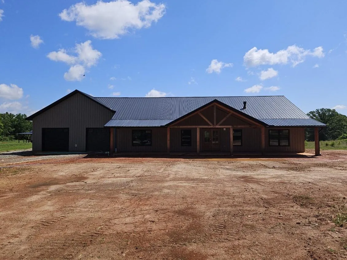 Custom home living room